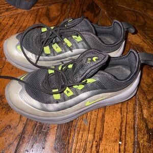 Nike Black and Lime Athletic Shoes